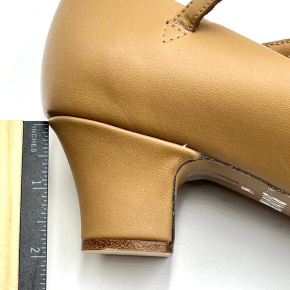 Bloch Womens Size 7.5 S0379L Broadway Lo Character Dance Shoes Caramel Tan - Picture 13 of 13